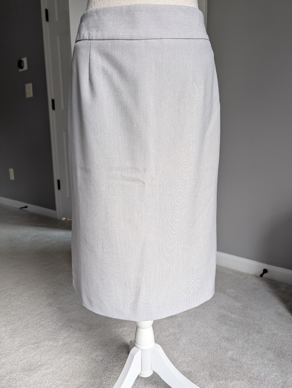 Chadwicks Light Gray Pencil Skirt